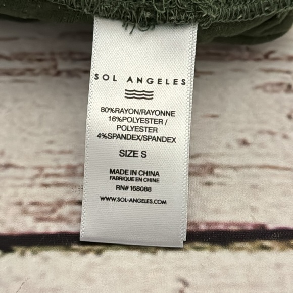 Women’s Size S Small Green Sol Angeles Joggers Sweatpants - Picture 5 of 5